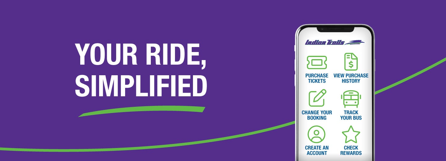 Your Ride, Simplified. Indian Trails Bus App.